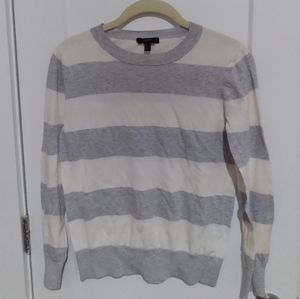 Light Gray & White Sweater